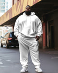 Big & Tall Solid Color Athletic Hoodie Sweatpants Set for big men view 1