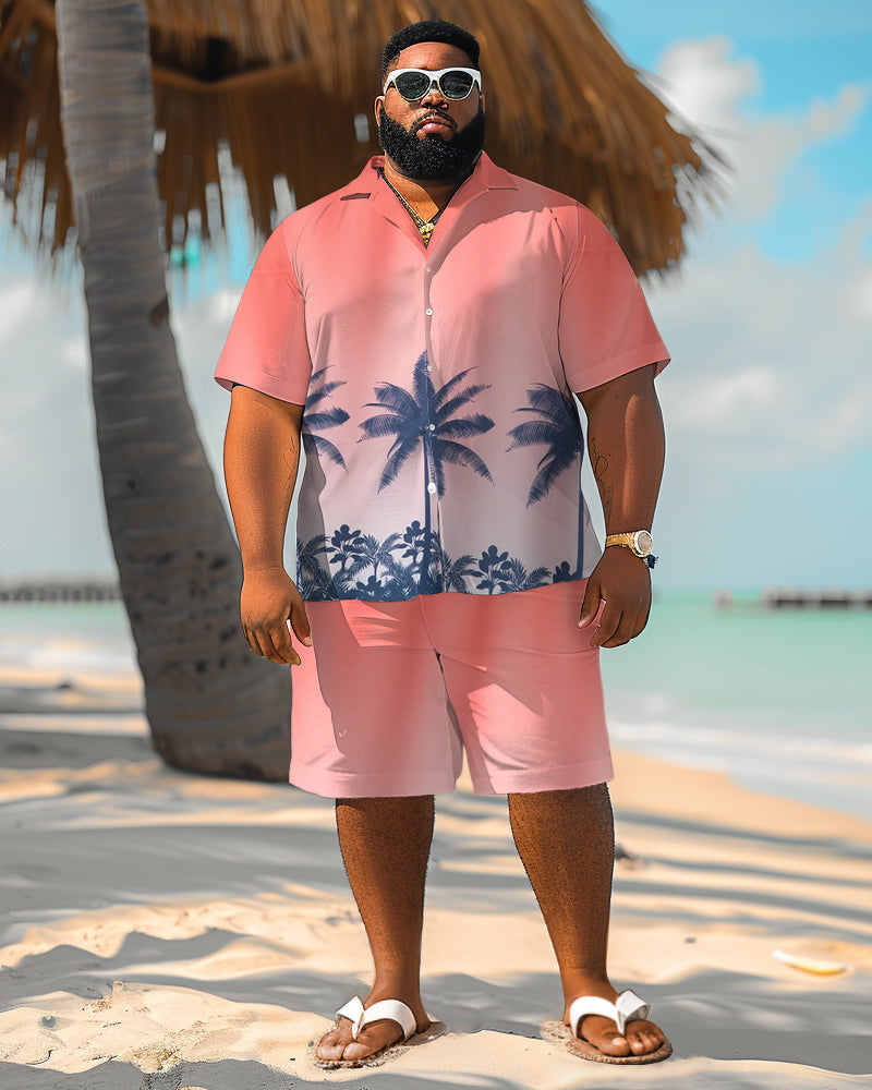 Big & Tall Hawaiian Gradient Graphic Jeans for big men view 1