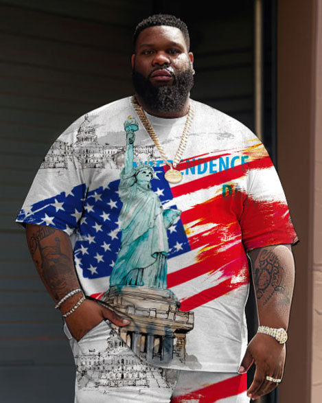 Big & Tall Graphic Two-piece Set for big men view 3