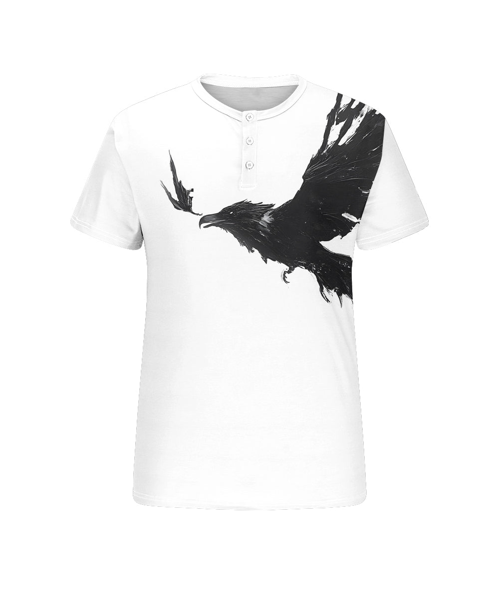 Big & Tall Black White Graphic T-Shirt for big men view 4
