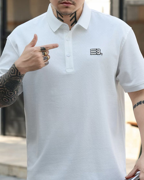 Big & Tall Business Casual Streetwear Polo Shirt for big men view 2
