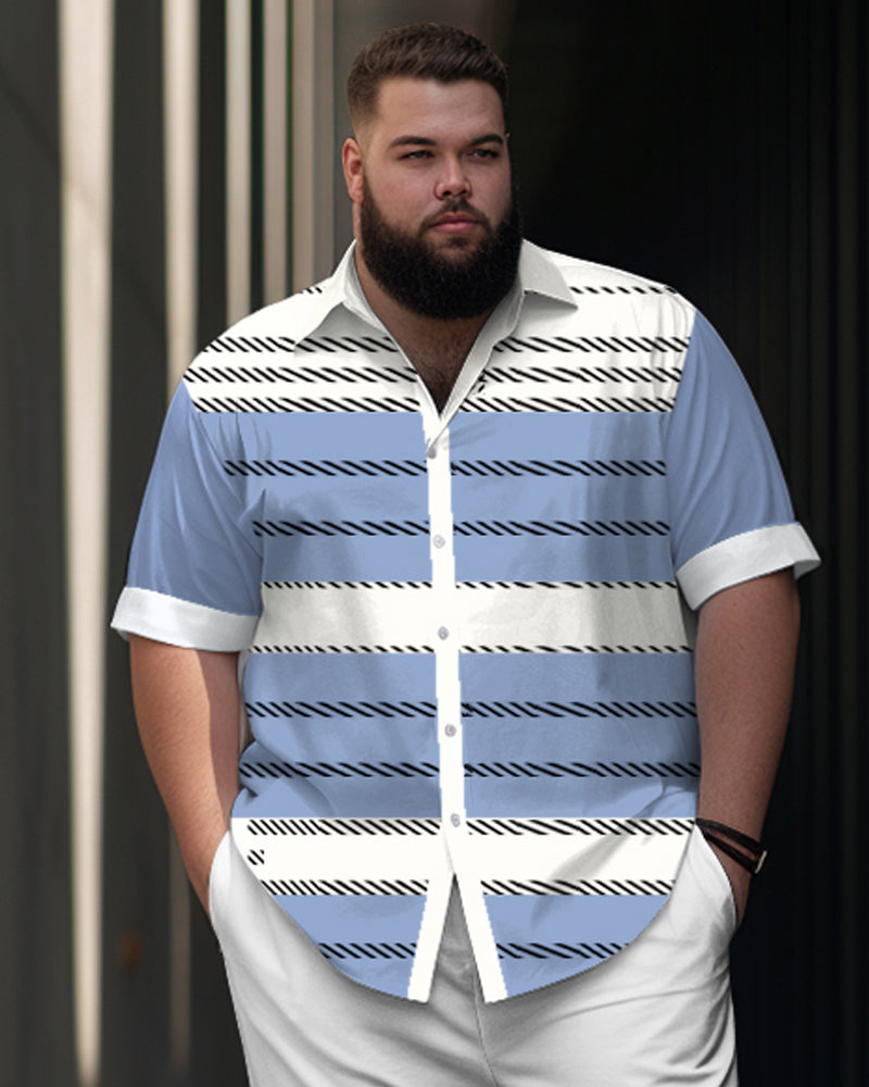 Big & Tall Colorblock Business Casual Jeans for big men view 2