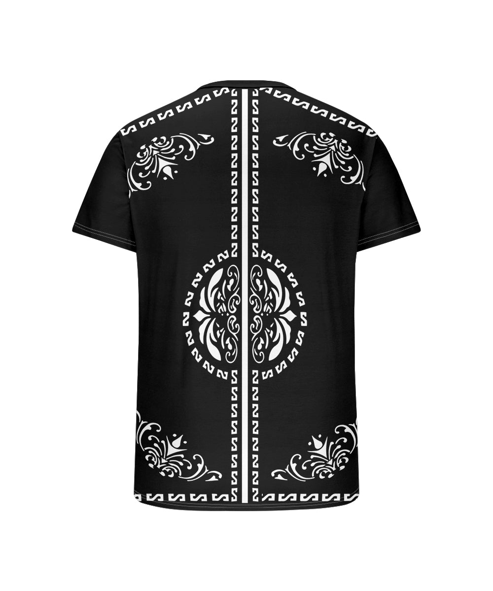 Big & Tall Black Vintage T-Shirt for big men view 4