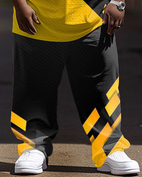 Big & Tall Streetwear Skull Two-piece Set for big men view 3