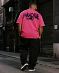 Big & Tall Graphic Graffiti T-Shirt Pants Set for big men view 1