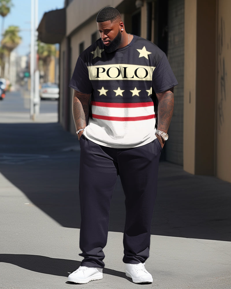 Big & Tall Athletic Two-piece Set for big men view 1