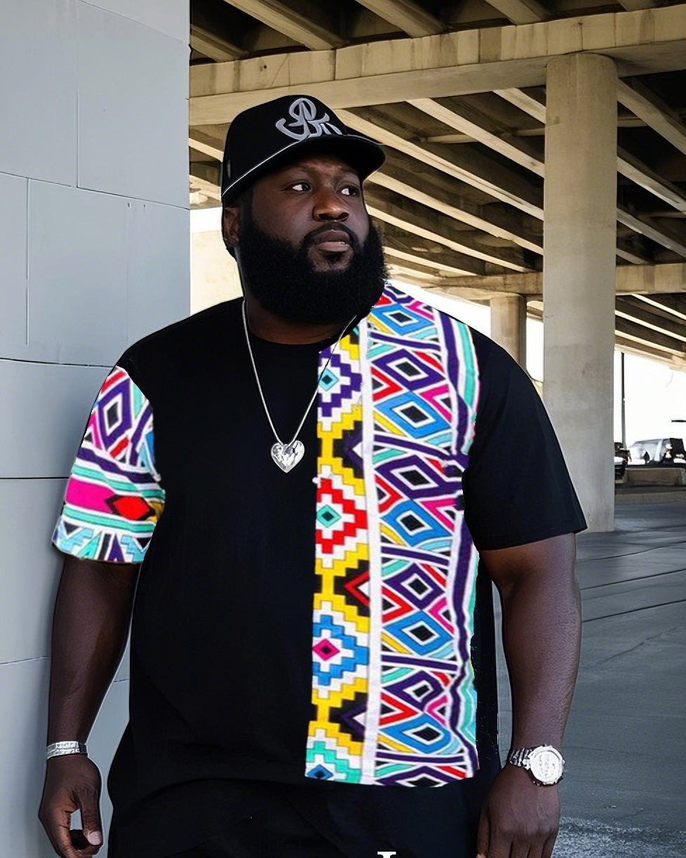 Big & Tall Graphic Two-piece Set for big men view 2
