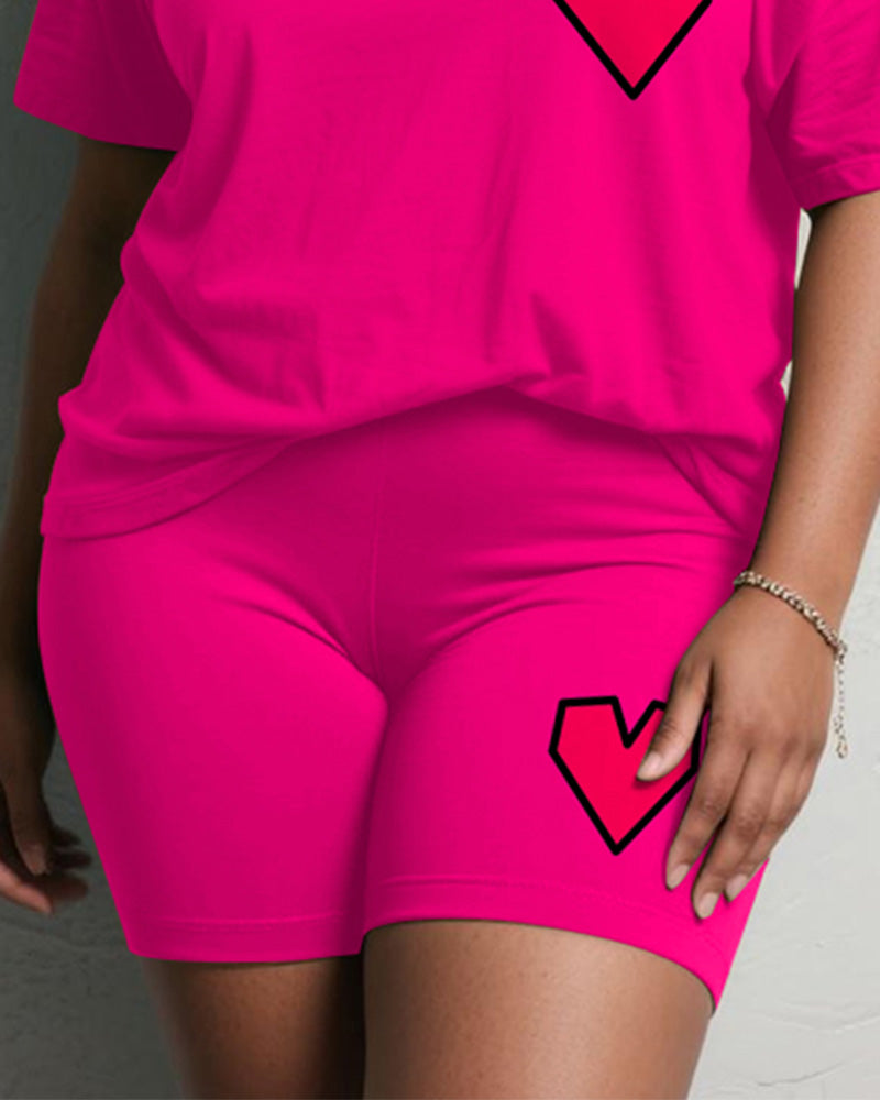Big & Tall Red Geometric Two-piece Set for big men view 4