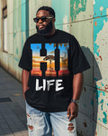 Big & Tall Hawaiian T-Shirt for big men