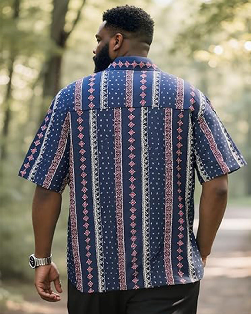 Big & Tall Hawaiian Short Sleeve Shirt for big men view 12