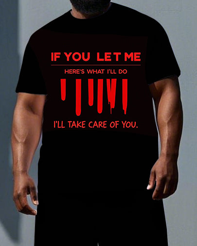 Big & Tall Graphic Two-piece Set for big men view 2