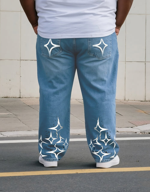 Big & Tall Denim Streetwear Jeans for big men view 1