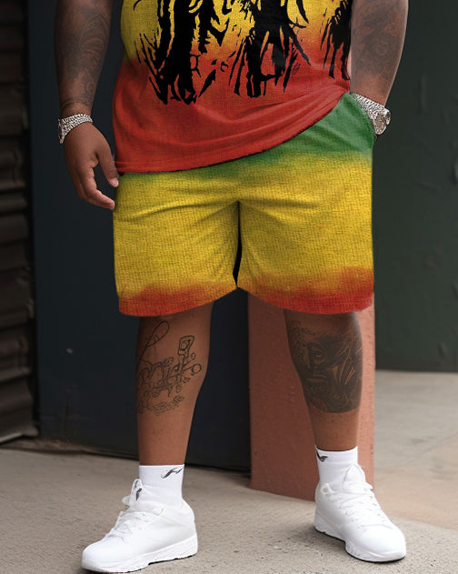 Big & Tall Reggae Two-piece Set for big men view 3