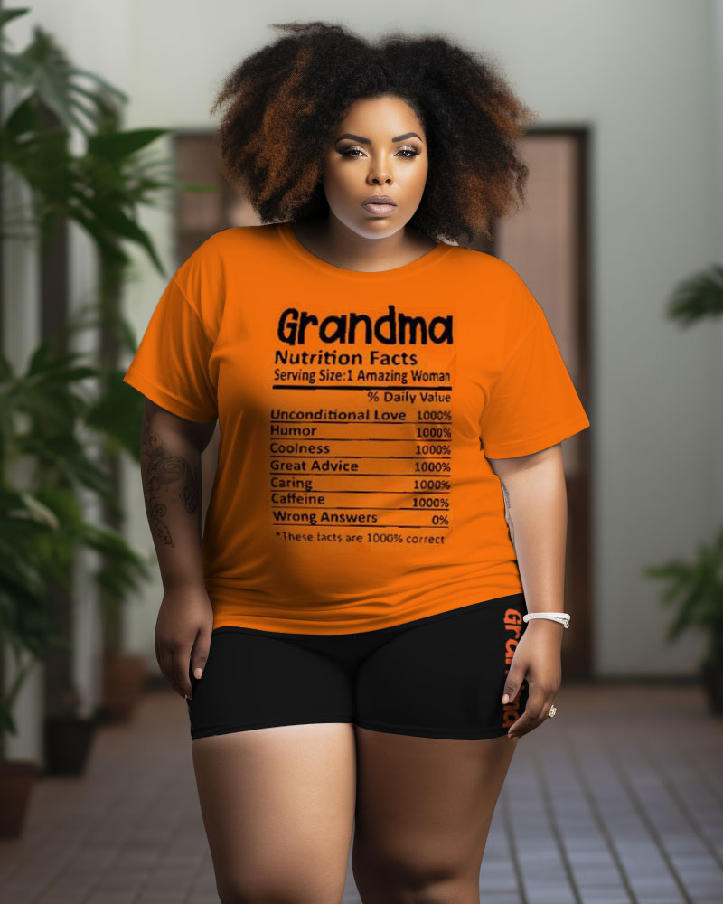 Big & Tall Graffiti T-Shirt Shorts Set for big men view 1