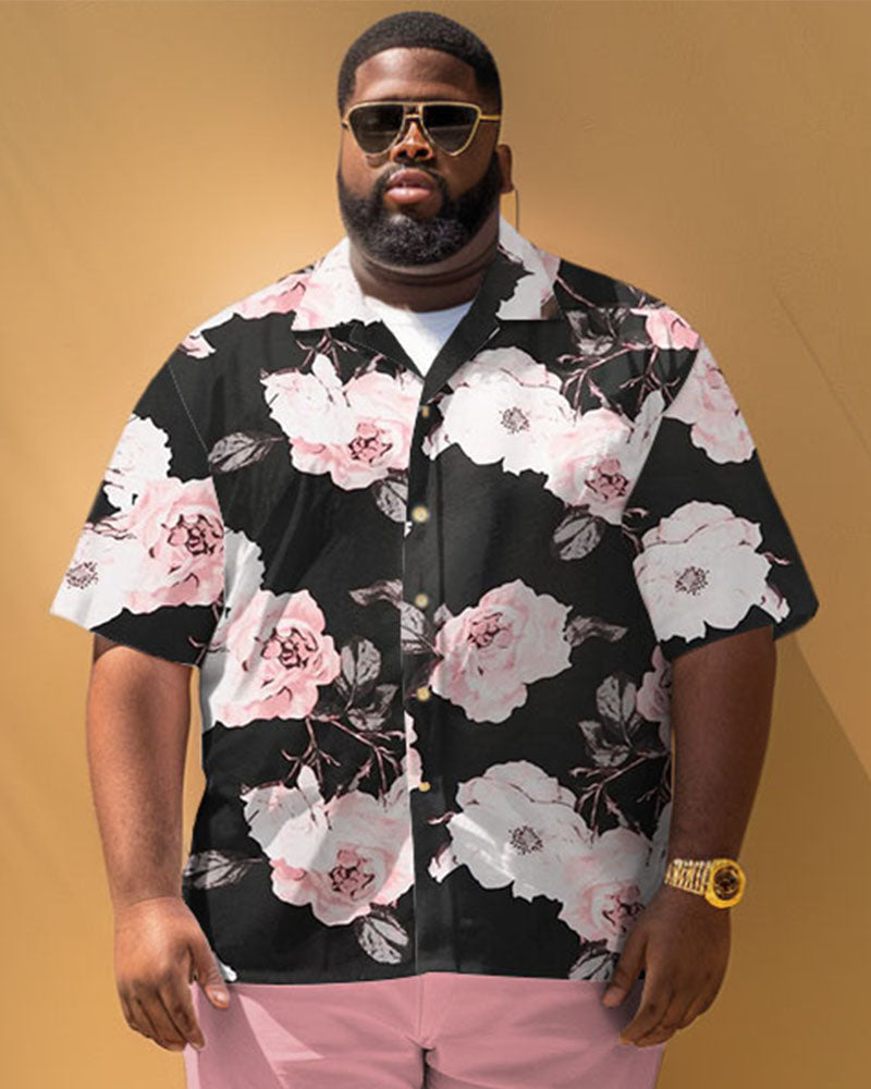 Big & Tall Graphic Floral Jeans for big men view 3