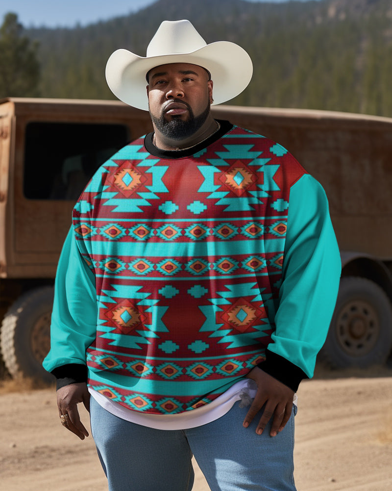 Big & Tall Western Colorblock Men's Clothing for big men