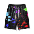 Big & Tall Graphic Splash Ink Athletic Shorts for big men