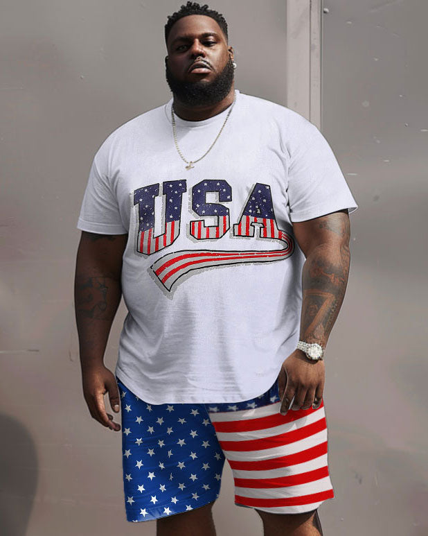 Big & Tall Graphic Two-piece Set for big men view 1
