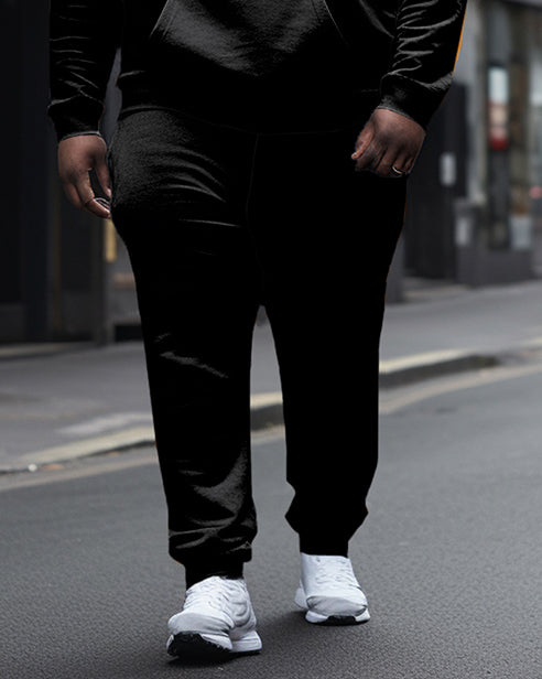 Big & Tall Graphic Streetwear Hoodie Sweatpants Set for big men view 3