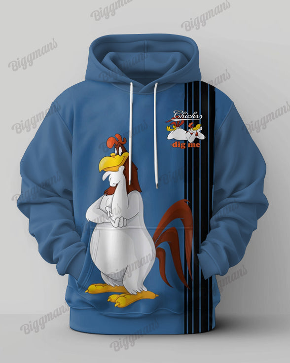 Big & Tall Streetwear Hoodie Sweatpants Set for big men view 2