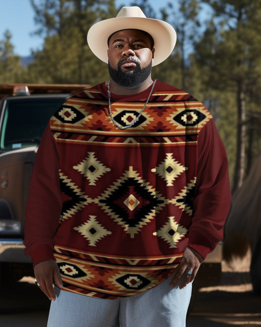 Big & Tall Western Colorblock Men's Clothing for big men
