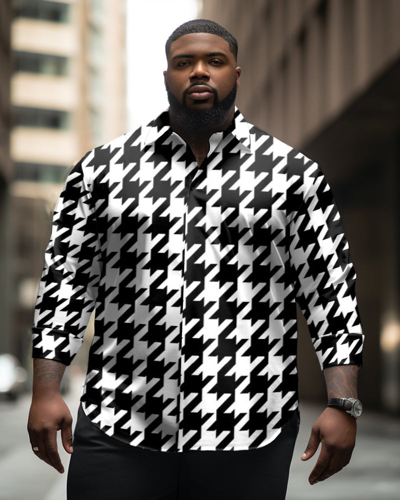 Big & Tall Graphic Long Sleeve Shirt for big men