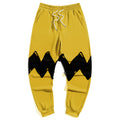 Big & Tall Yellow Graffiti Athletic Pants for big men