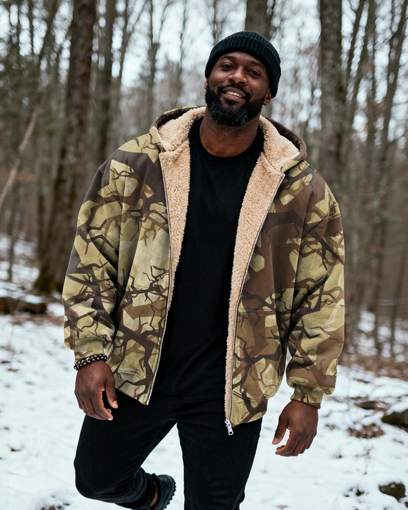 Big & Tall Graphic Camouflage Hoodie for big men view 3