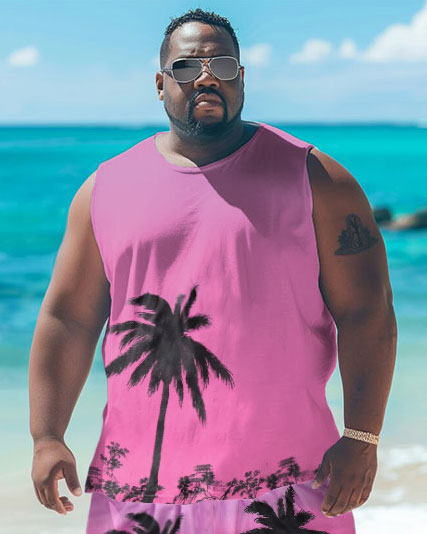 Big & Tall Graphic Two-piece Set for big men view 2