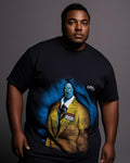 Big & Tall Geometric Two-piece Set for big men