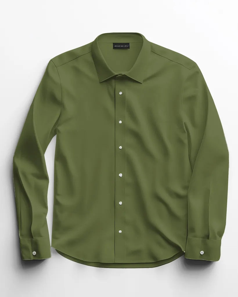 Big & Tall Solid Color Long Sleeve Shirt for big men view 21