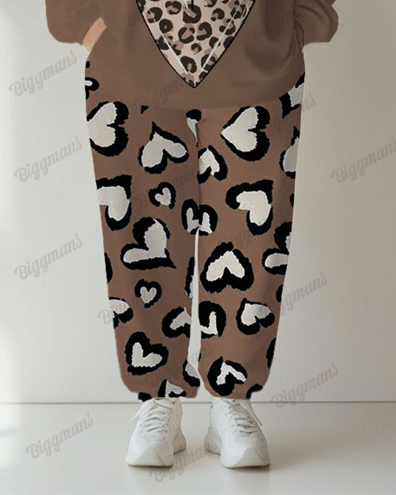 Big & Tall Graphic Hoodie Sweatpants Set for big men view 3
