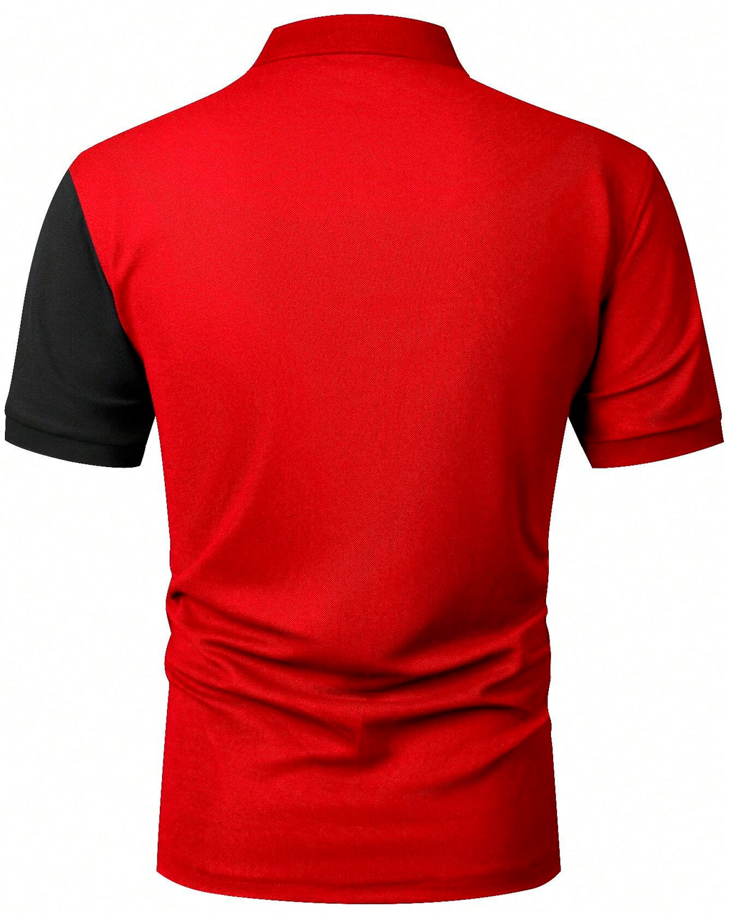 Big & Tall Red Striped Short Sleeve Shirt for big men view 2