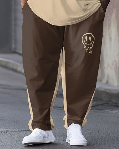 Big & Tall Graphic T-Shirt Pants Set for big men view 3