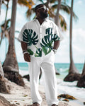 Big & Tall Graphic T-Shirt Pants Set for big men view 1