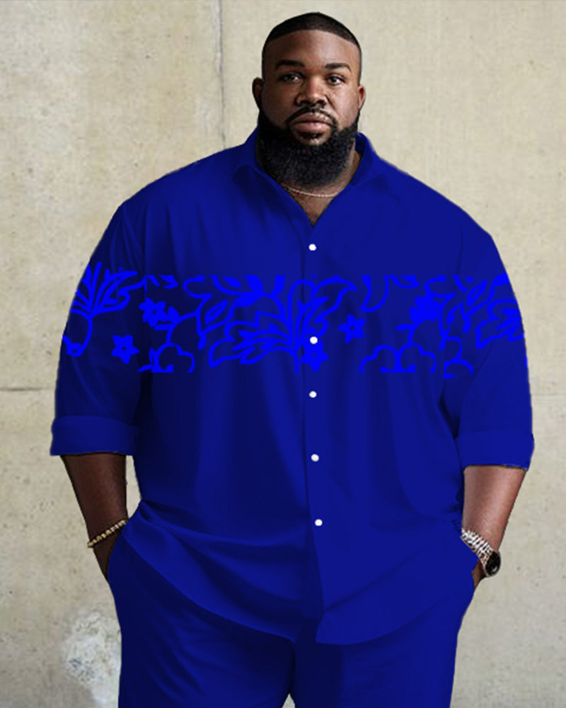 Big & Tall Vintage Two-piece Set for big men view 2