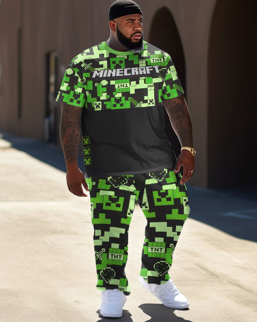 Big & Tall Streetwear Two-piece Set for big men view 1