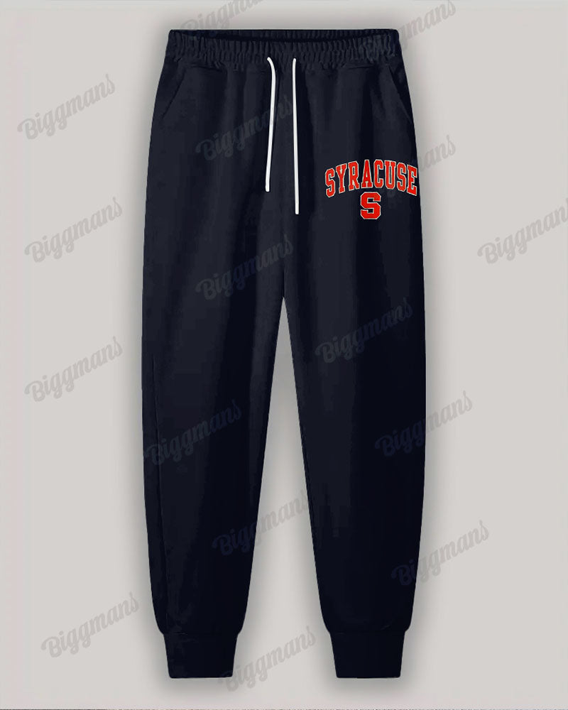 Big & Tall Colorblock Striped Hoodie Sweatpants Set for big men view 4