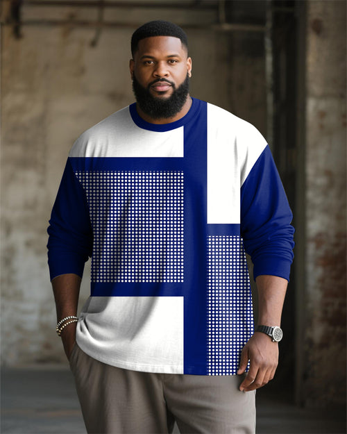 Big & Tall Geometric Graphic T-Shirt for big men view 1