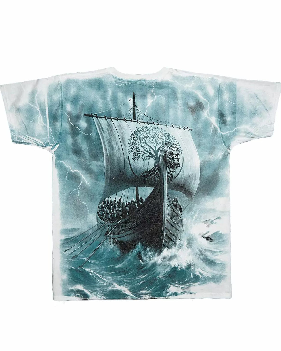 Big & Tall White Graphic T-Shirt for big men view 2