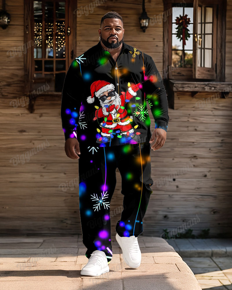 Big & Tall Graphic T-Shirt Pants Set for big men view 1