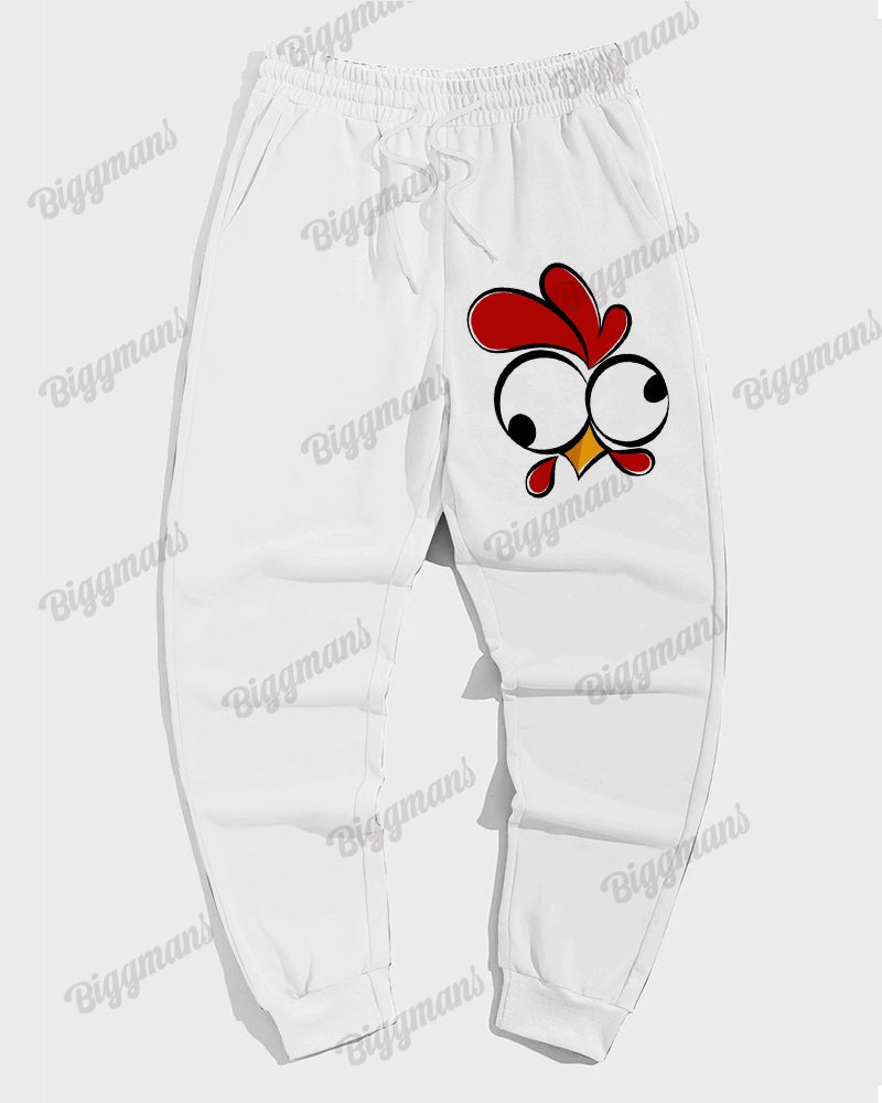 Big & Tall Graphic Hoodie Sweatpants Set for big men view 3