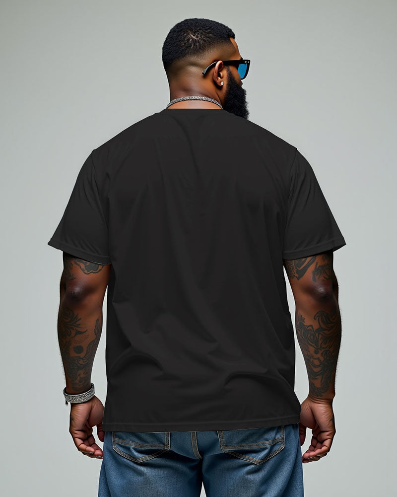 Big & Tall Athletic Streetwear Hoodie Sweatpants Set for big men view 2