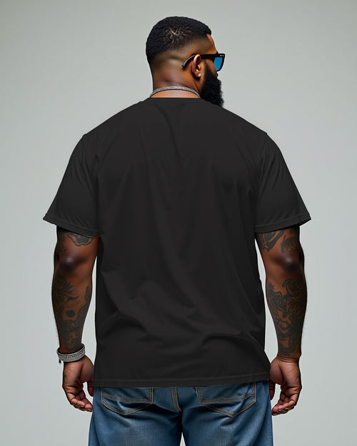 Big & Tall Athletic Streetwear Hoodie Sweatpants Set for big men view 2