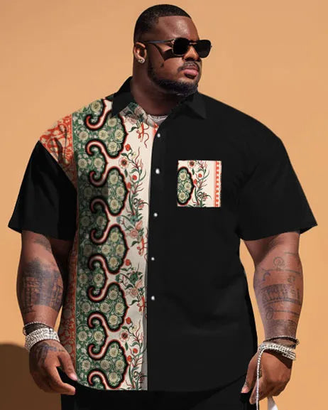 Big & Tall Patchwork Jeans for big men view 2