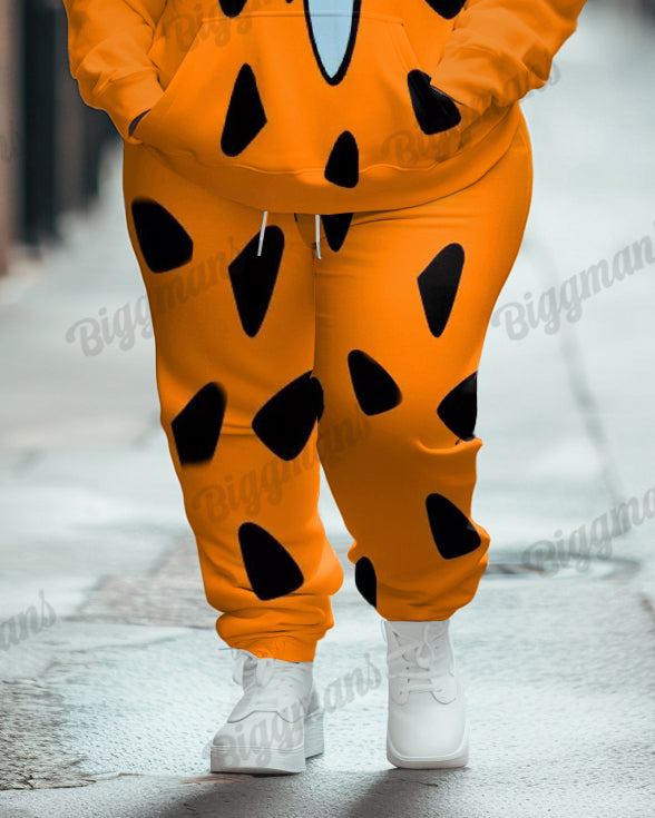 Big & Tall Graphic Hoodie Sweatpants Set for big men view 3