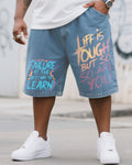 Big & Tall Denim Graphic Graffiti Jeans for big men