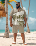 Big & Tall Hawaiian Colorblock Graphic Jeans for big men view 2