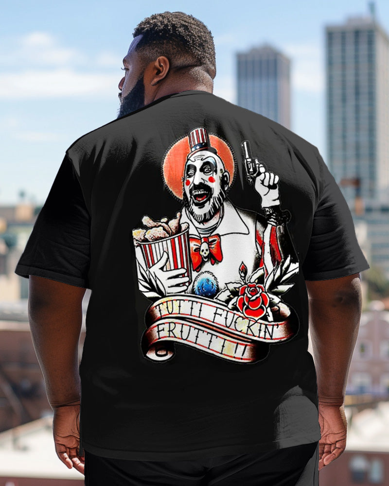 Big & Tall Graphic Streetwear Vintage T-Shirt for big men view 1