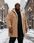 Big & Tall Solid Color Hoodie for big men view 3